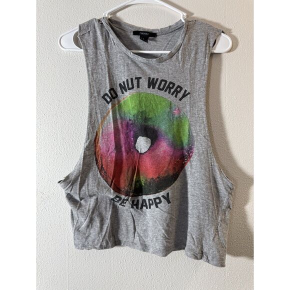 Do Nut Worry Tank top Women's Medium - Picture 1 of 4